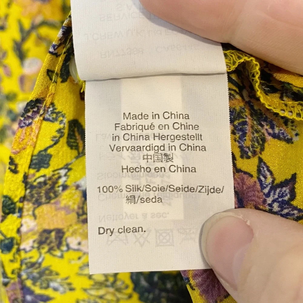 Madewell x Karen Walker Silk Print Gennaker Top - Picture 14 of 15